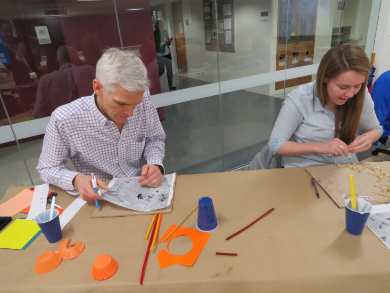 NASA-affiliated artists Monica and Tyler Aiello lead Wheaton workshop