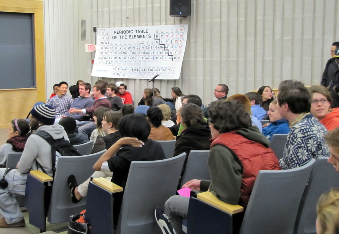 Over 200 students eagerly attend the SGA Open Housing Forum